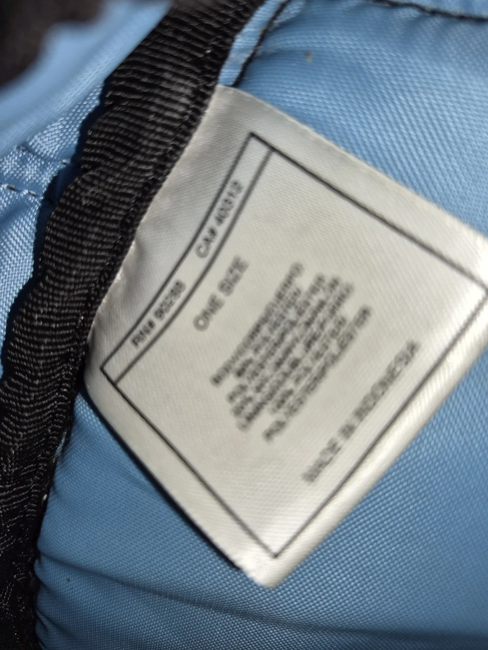 adidas Light Blue and Black Men's Backpack with Padded Back Panel